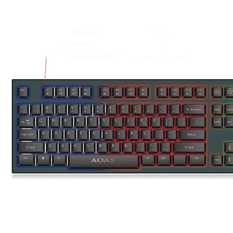 Teclado Semi Mecânico Gamer Led Rgb Usb Gaming Keyboard M-800