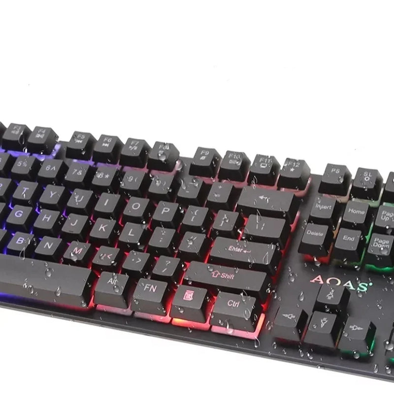 Teclado Semi Mecânico Gamer Led Rgb Usb Gaming Keyboard M-800