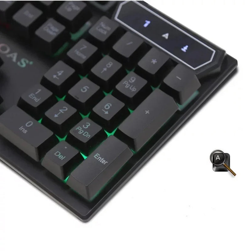 Teclado Semi Mecânico Gamer Led Rgb Usb Gaming Keyboard M-800