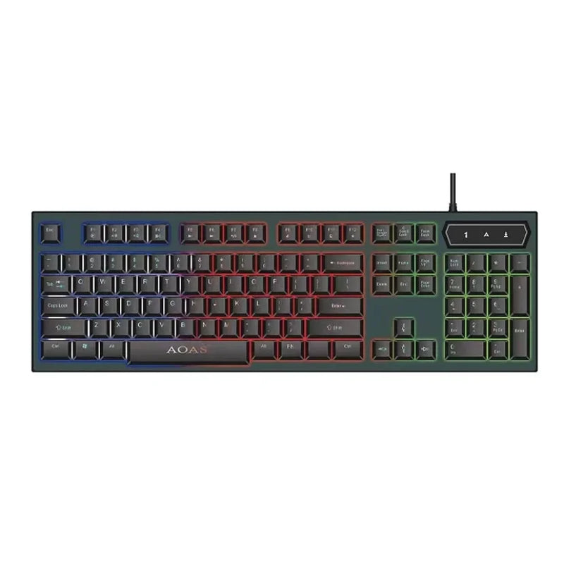 Teclado Semi Mecânico Gamer Led Rgb Usb Gaming Keyboard M-800